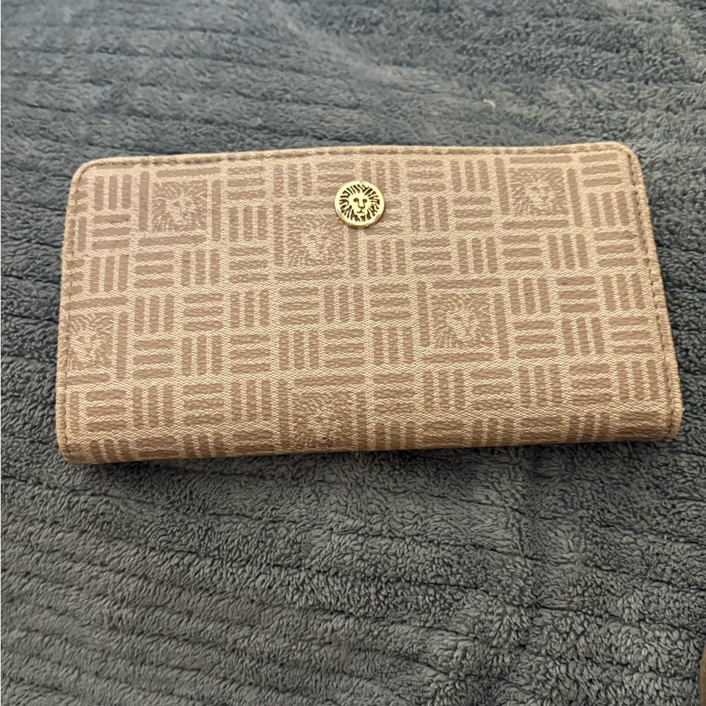 Chic Beige Patterned Women's Wallet